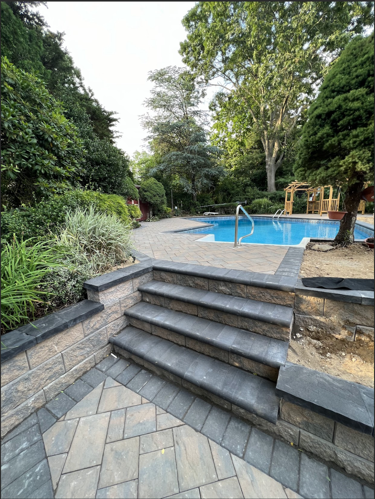 Poolscape and Stairs